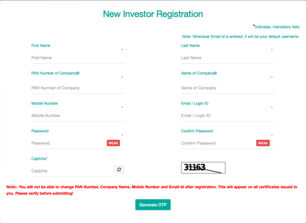 IFP New Registration