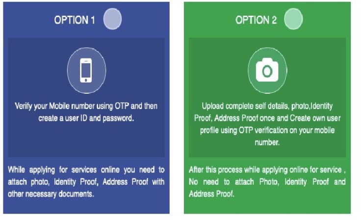 Maha Online Registration Option