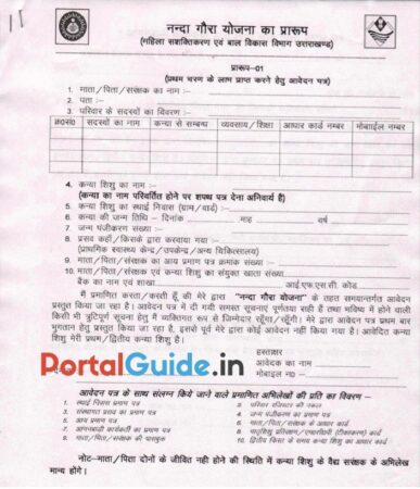 Nanda Gaura Yojana Application Form