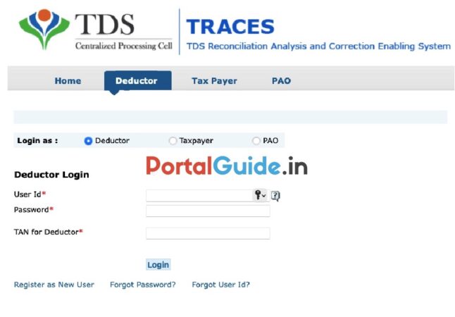 TRACES Login