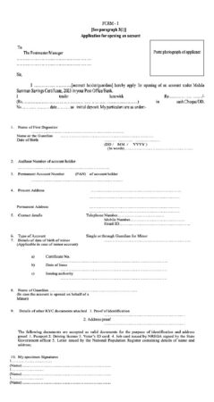 Mahila Samman Saving Certificate Application Form