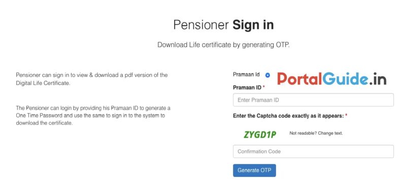 Pensioner Login