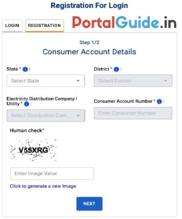 Registration for Login to Rooftop Solar